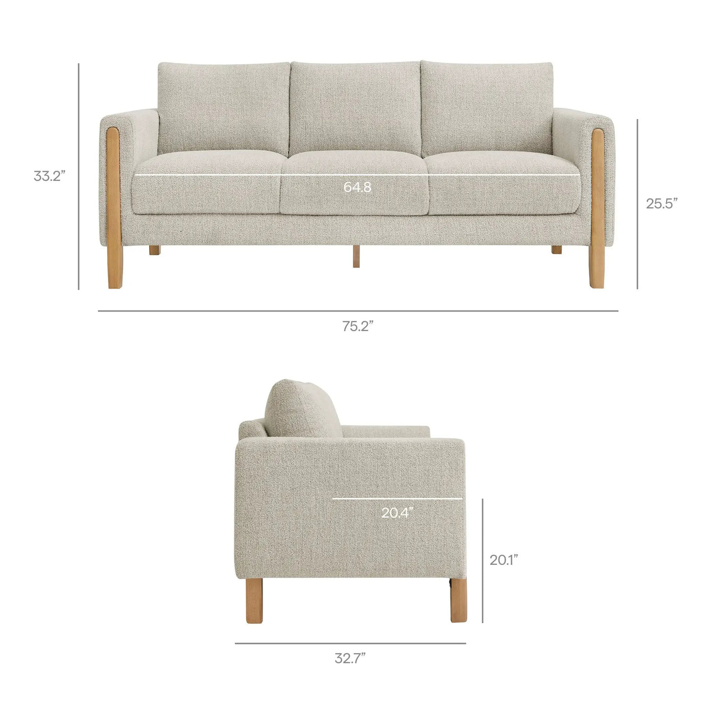 Hawken Boucle Fabric Sofa by Modway by HouseOfZazla