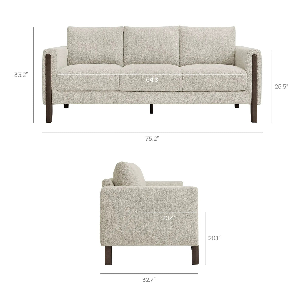 Hawken Boucle Fabric Sofa by Modway by HouseOfZazla