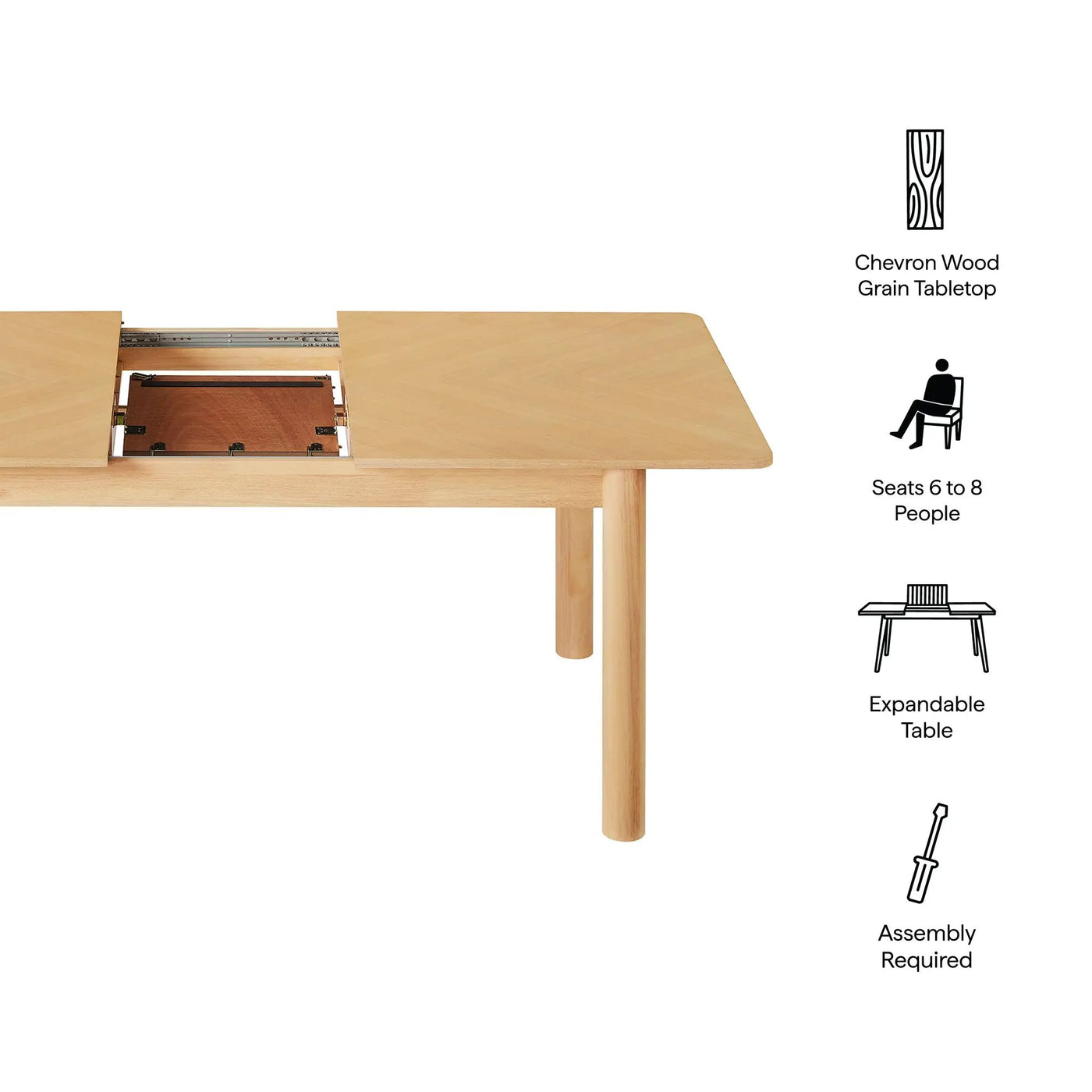 Alba Extendable Dining Table by Modway by HouseOfZazla