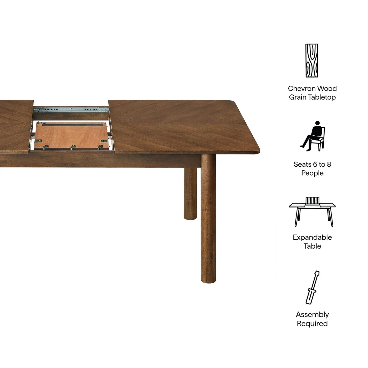 Alba Extendable Dining Table by Modway by HouseOfZazla