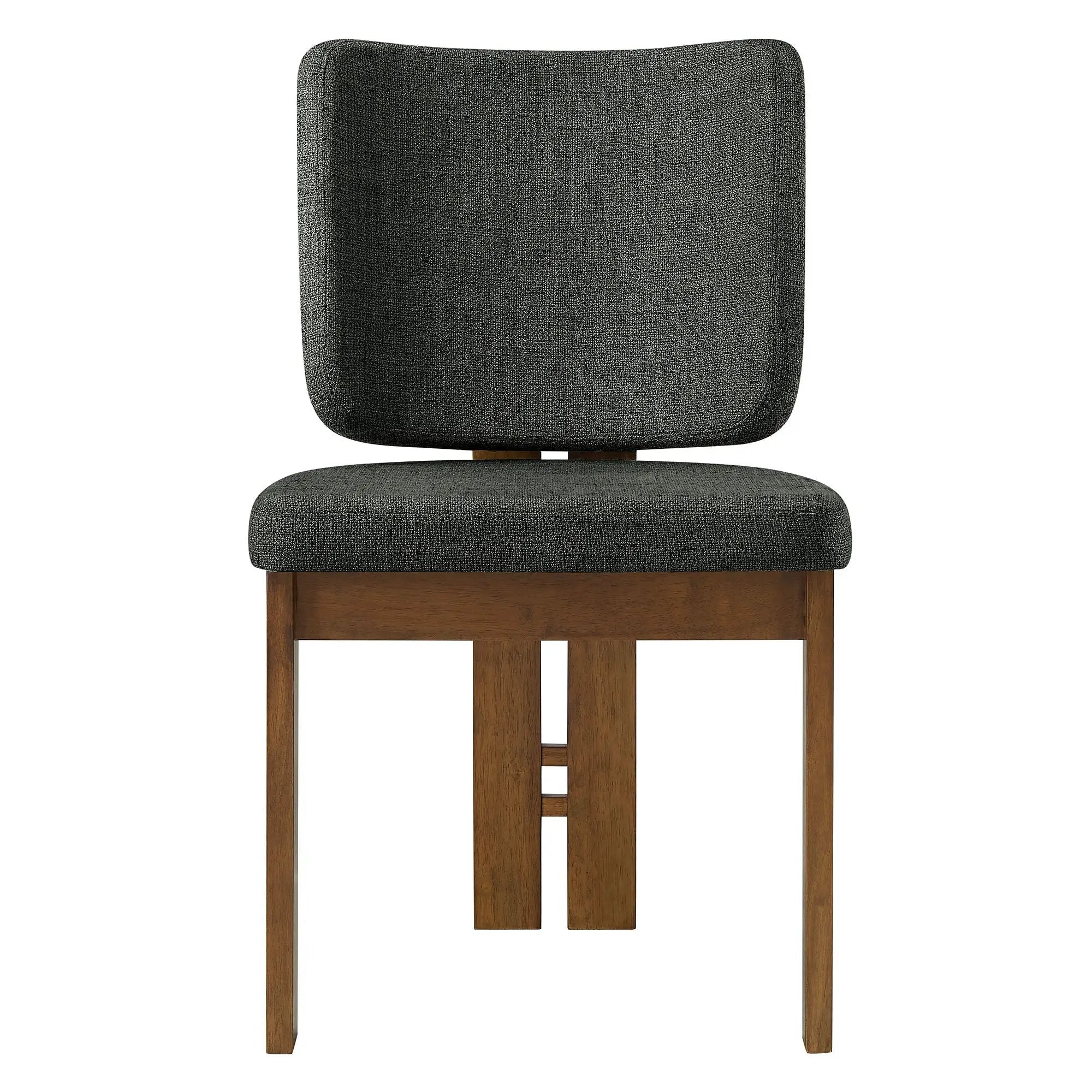 Alba Armless Upholstered Dining Chairs Set of 2 by HouseOfZazla