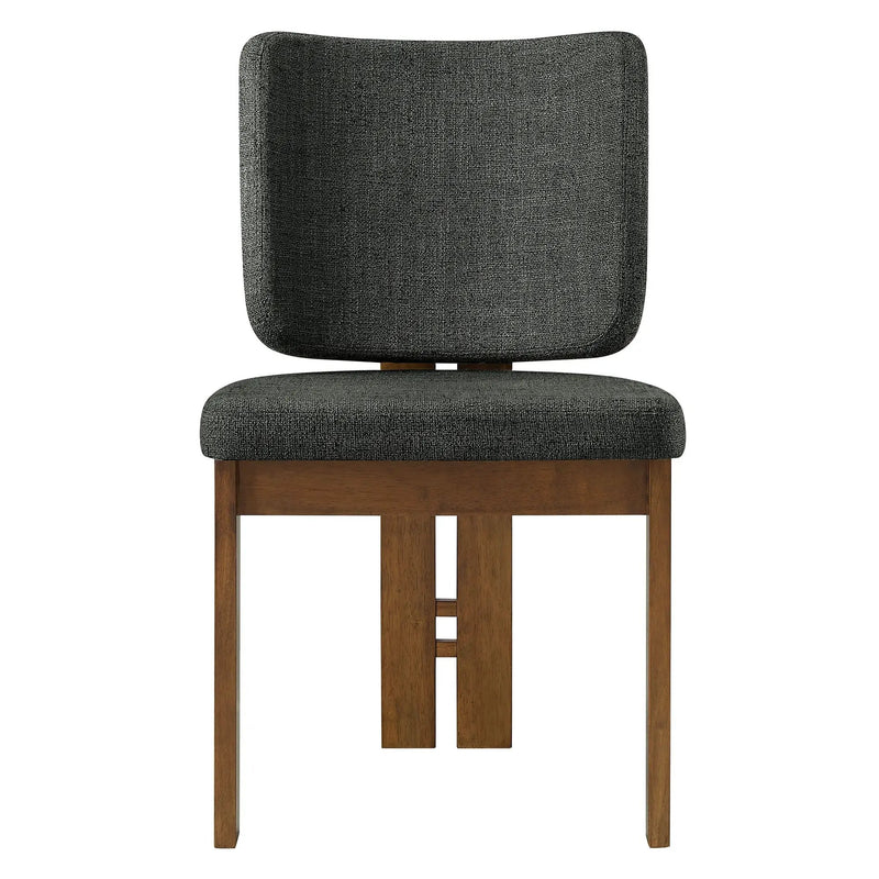 Alba Armless Upholstered Dining Chairs Set of 2 by HouseOfZazla