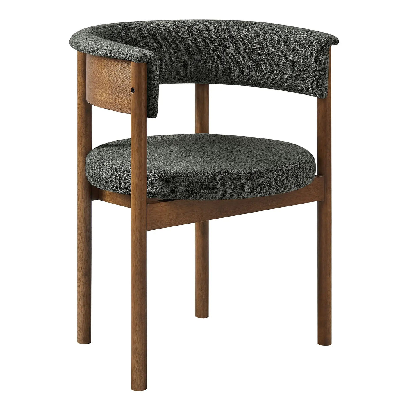Clea Curved Upholstered Dining Chairs Set of 2 by HouseOfZazla