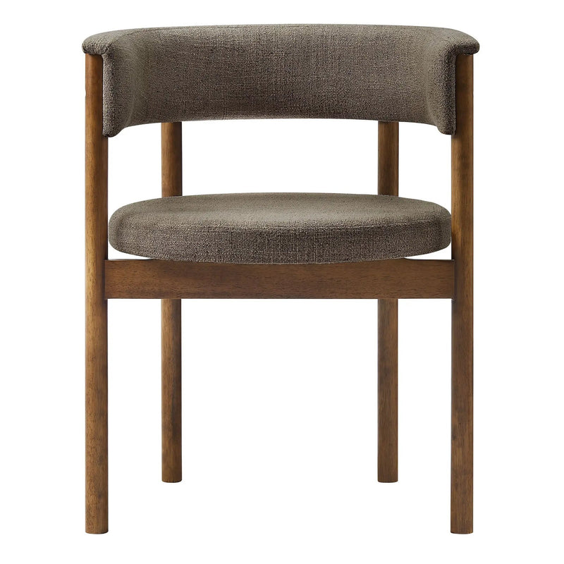 Clea Curved Upholstered Dining Chairs Set of 2 by HouseOfZazla