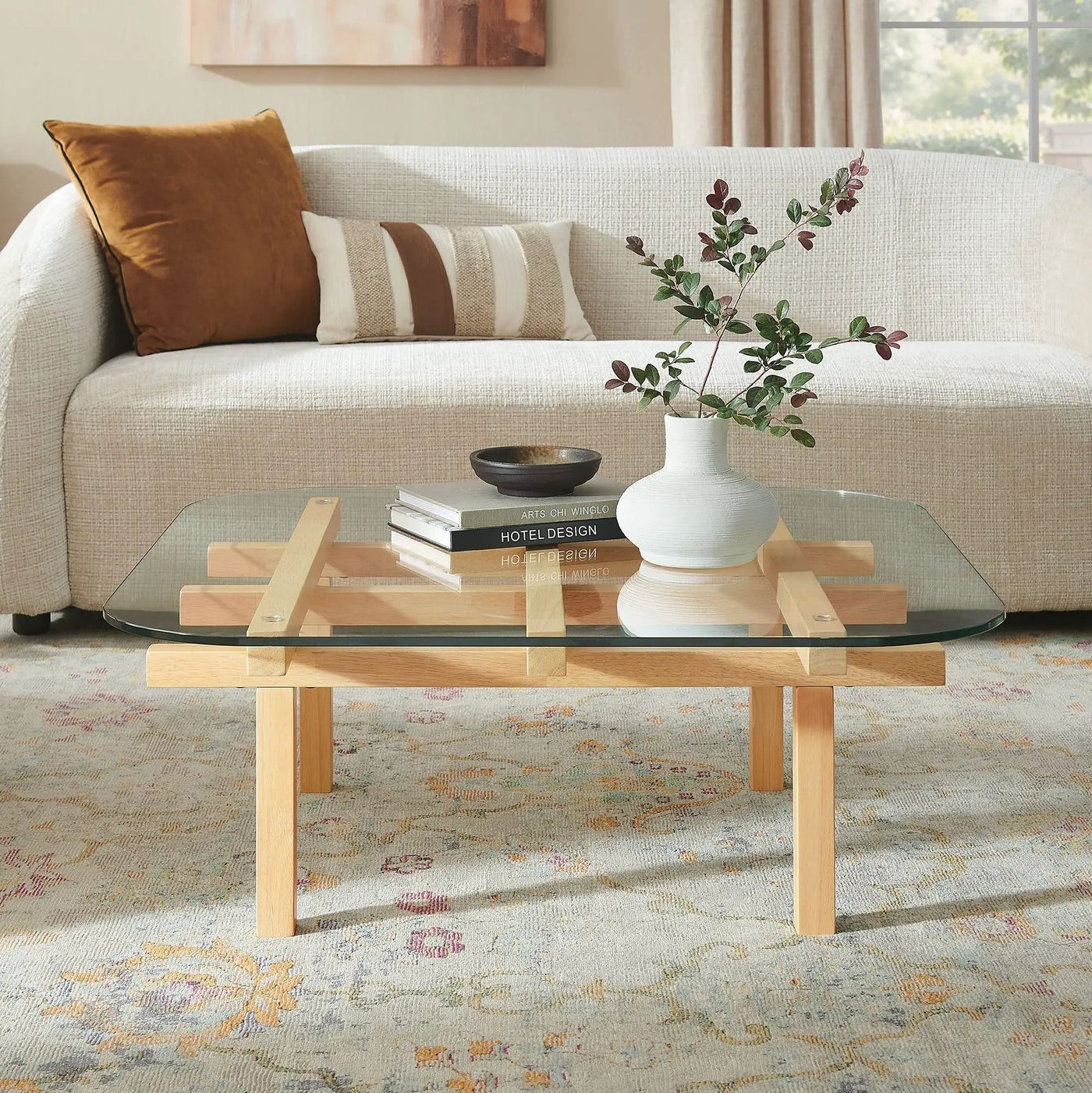 Isby 35 Inch Tempered Glass Coffee Table by Modway by HouseOfZazla
