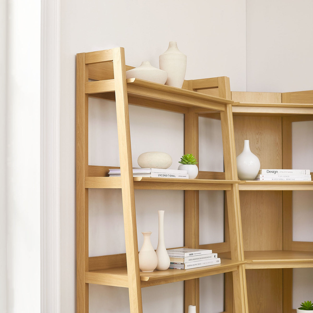 Bixby 3-Piece Corner Bookshelf Set with Wide Bookshelves by Modway, photo 9 of 18