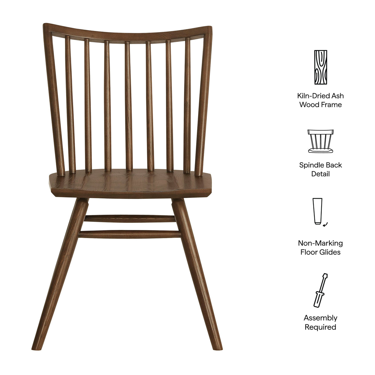 Alvar Spindle Back Dining Side Chairs Set of 2 by Modway, photo 22 of 40