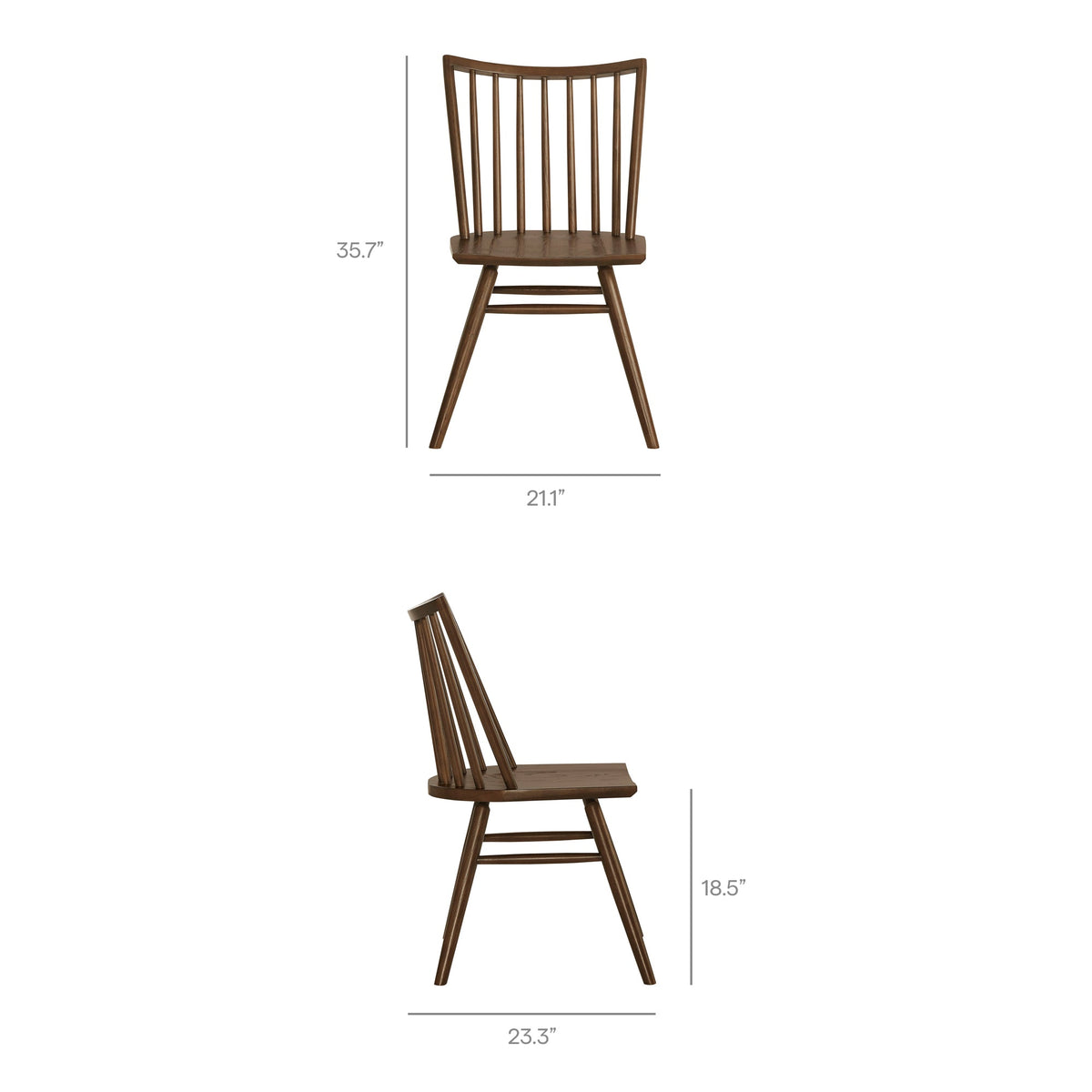 Alvar Spindle Back Dining Side Chairs Set of 2 by Modway, photo 23 of 40