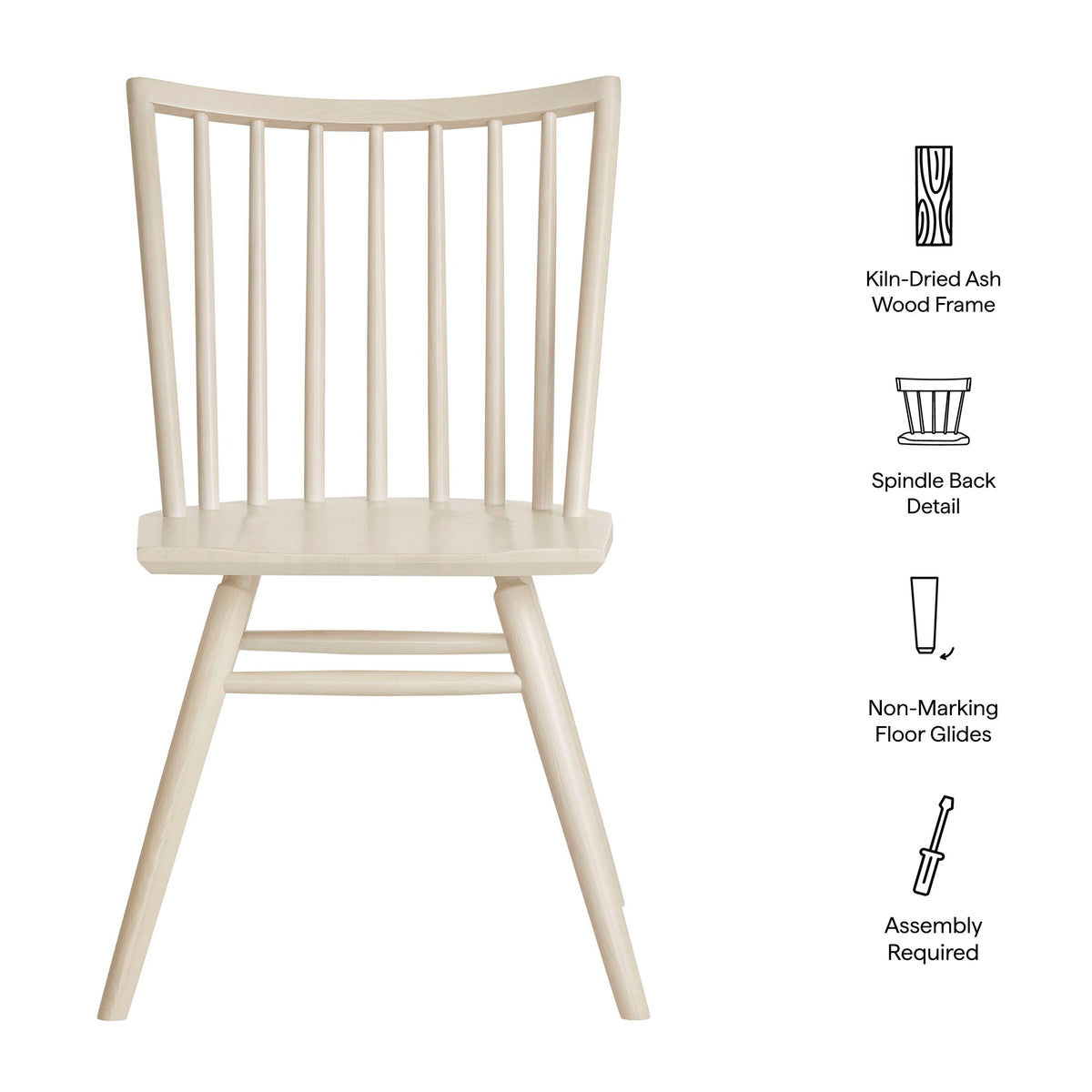 Alvar Spindle Back Dining Side Chairs Set of 2 by Modway, photo 32 of 40