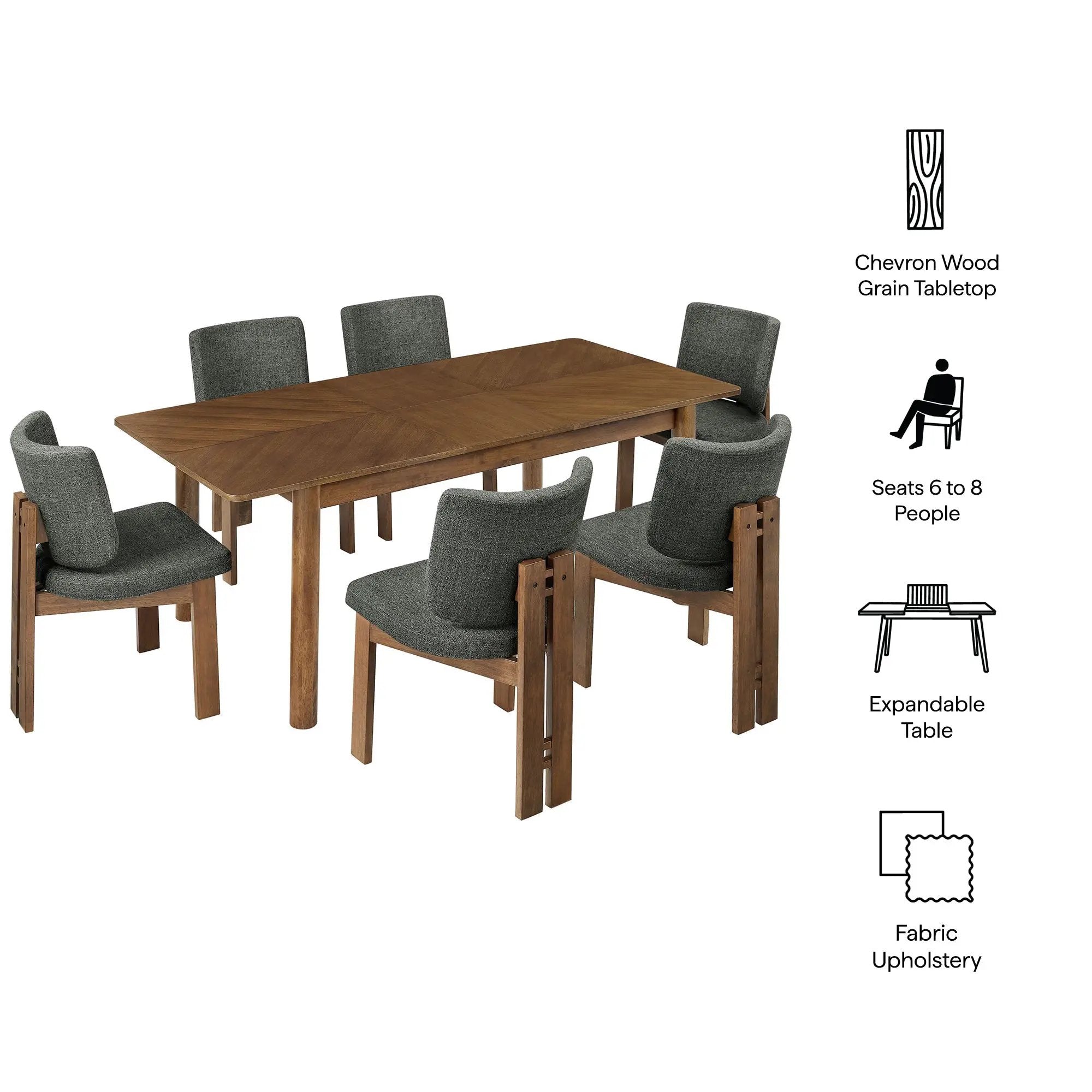 Alba 7-Piece Dining Set by Modway by HouseOfZazla