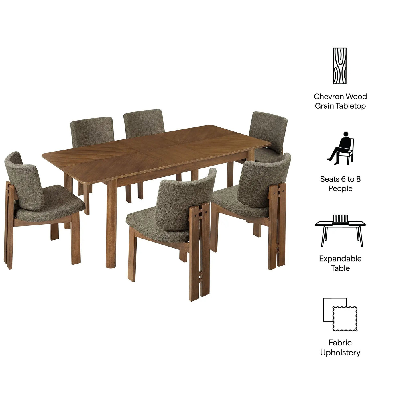 Alba 7-Piece Dining Set by Modway by HouseOfZazla