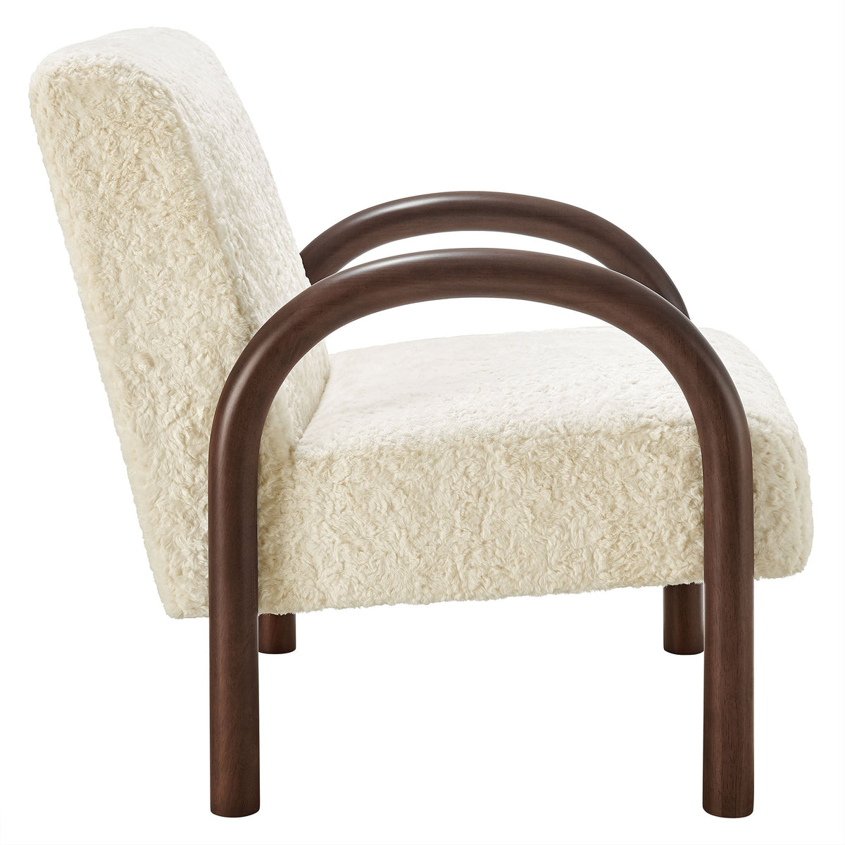 Lunet Faux Shearling Accent Armchair by Modway, photo 4 of 18