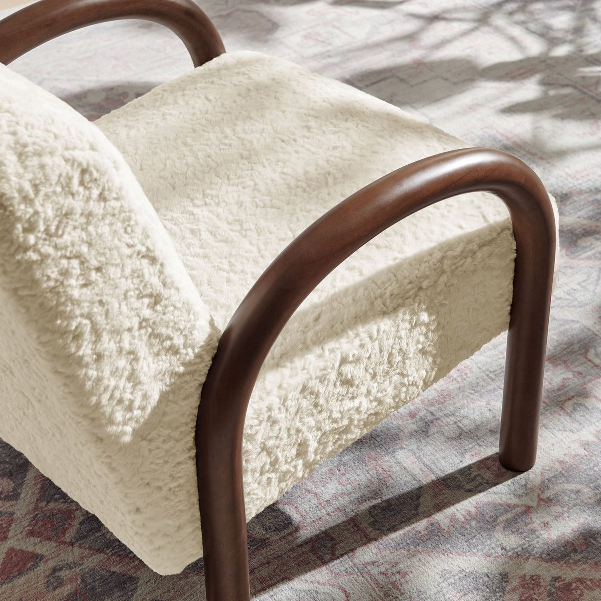 Lunet Faux Shearling Accent Armchair by Modway, photo 9 of 18