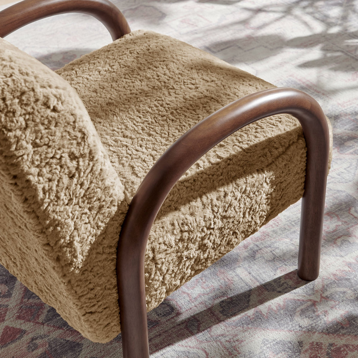 Lunet Faux Shearling Accent Armchair by Modway, photo 18 of 18