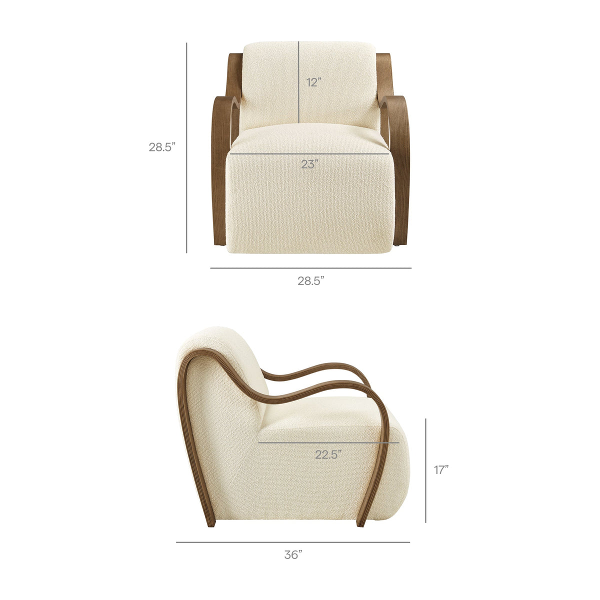 Atrium Lattice Boucle Accent Armchair by Modway, photo 2 of 27