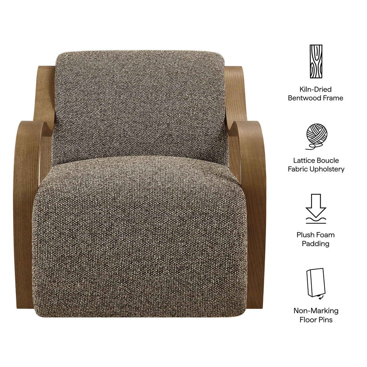 Atrium Lattice Boucle Accent Armchair by Modway, photo 12 of 27
