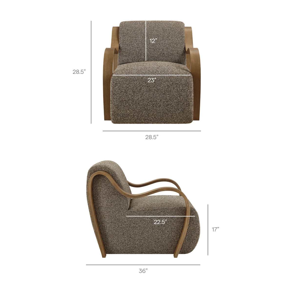 Atrium Lattice Boucle Accent Armchair by Modway, photo 11 of 27