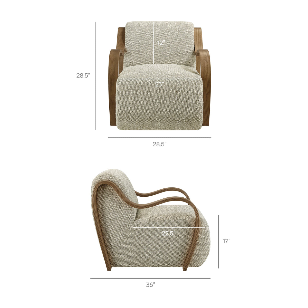 Atrium Lattice Boucle Accent Armchair by Modway, photo 20 of 27