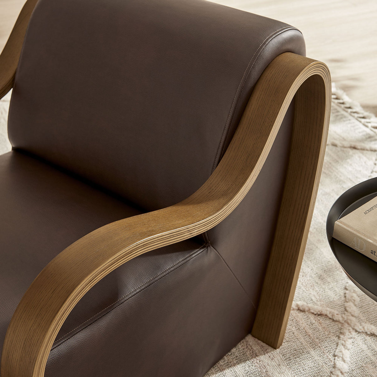 Atrium Vegan Leather Accent Armchair by Modway, photo 9 of 27