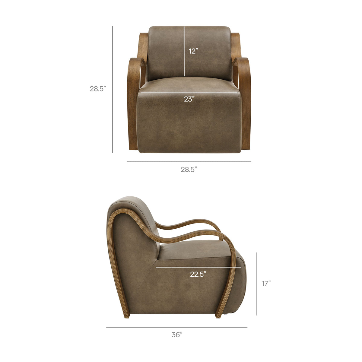 Atrium Vegan Leather Accent Armchair by Modway, photo 11 of 27