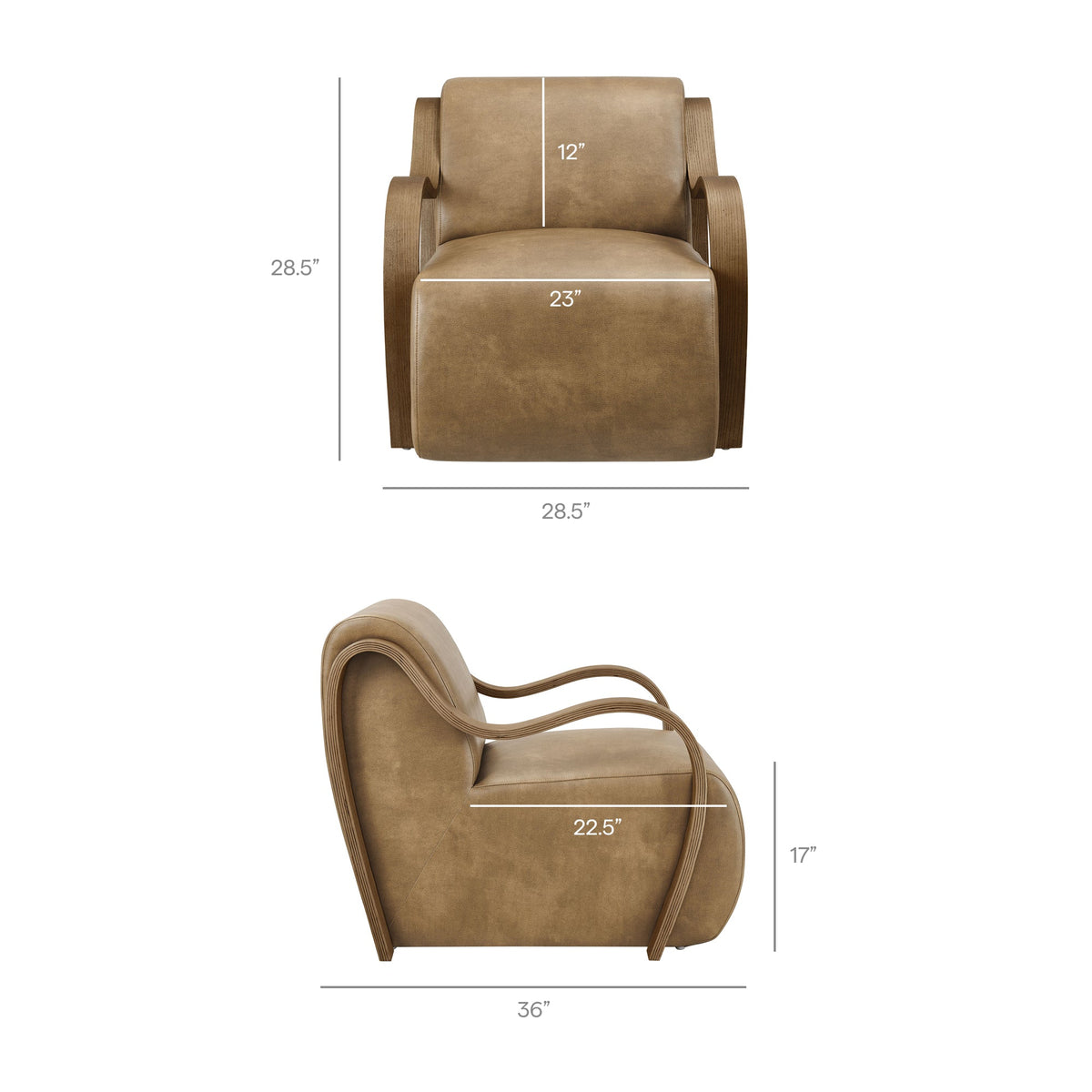 Atrium Vegan Leather Accent Armchair by Modway, photo 20 of 27