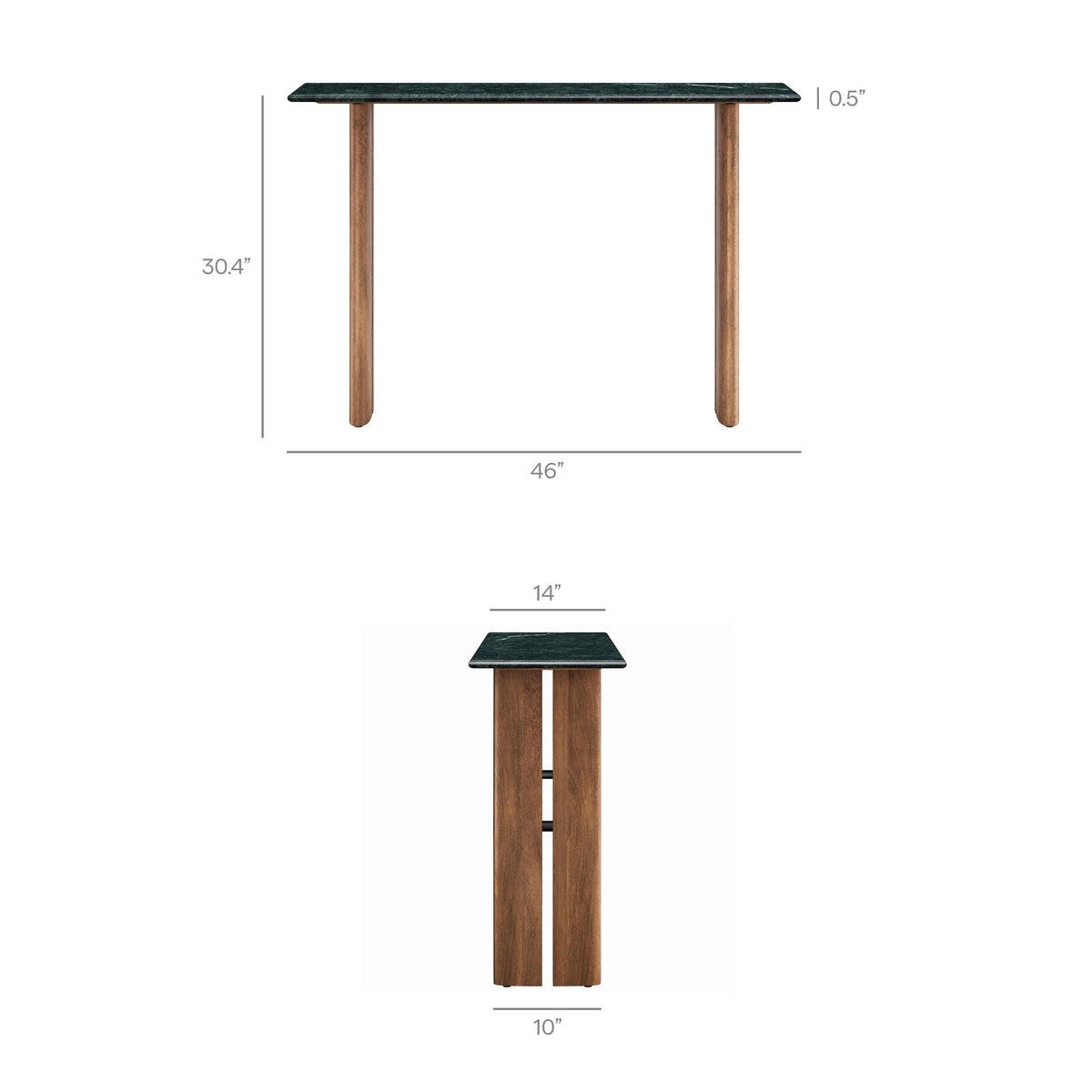 Amistad 46 Inch Marble Console Table by Modway, photo 2 of 12