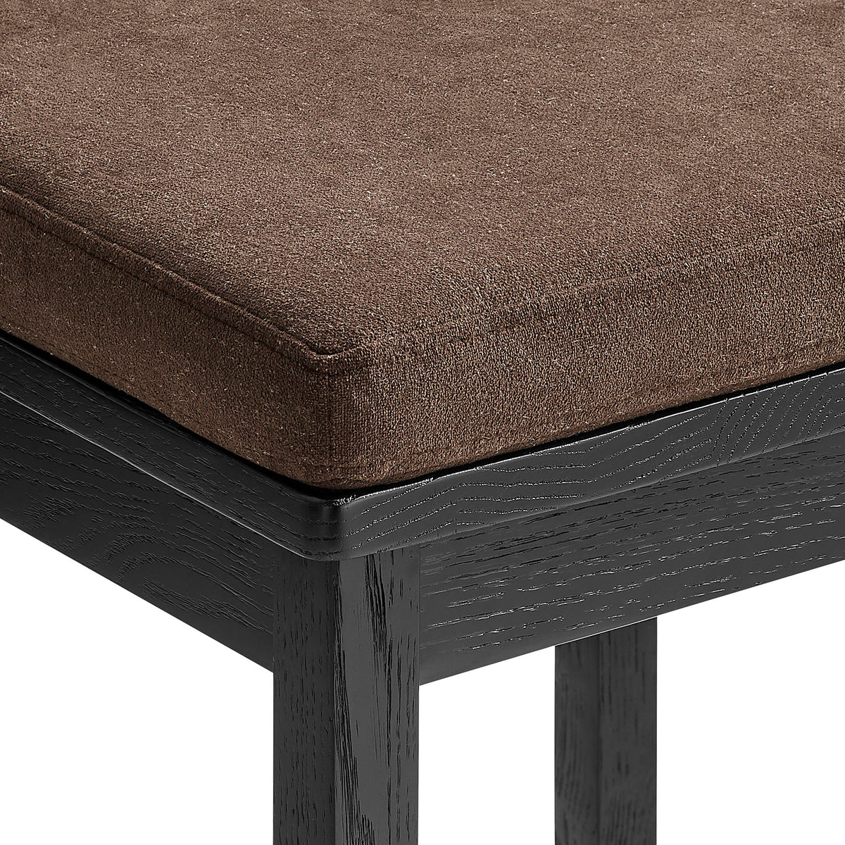 Jax Oak Wood Bar Stool With Wavy Razor Back and Cushion by Modway, photo 7 of 44