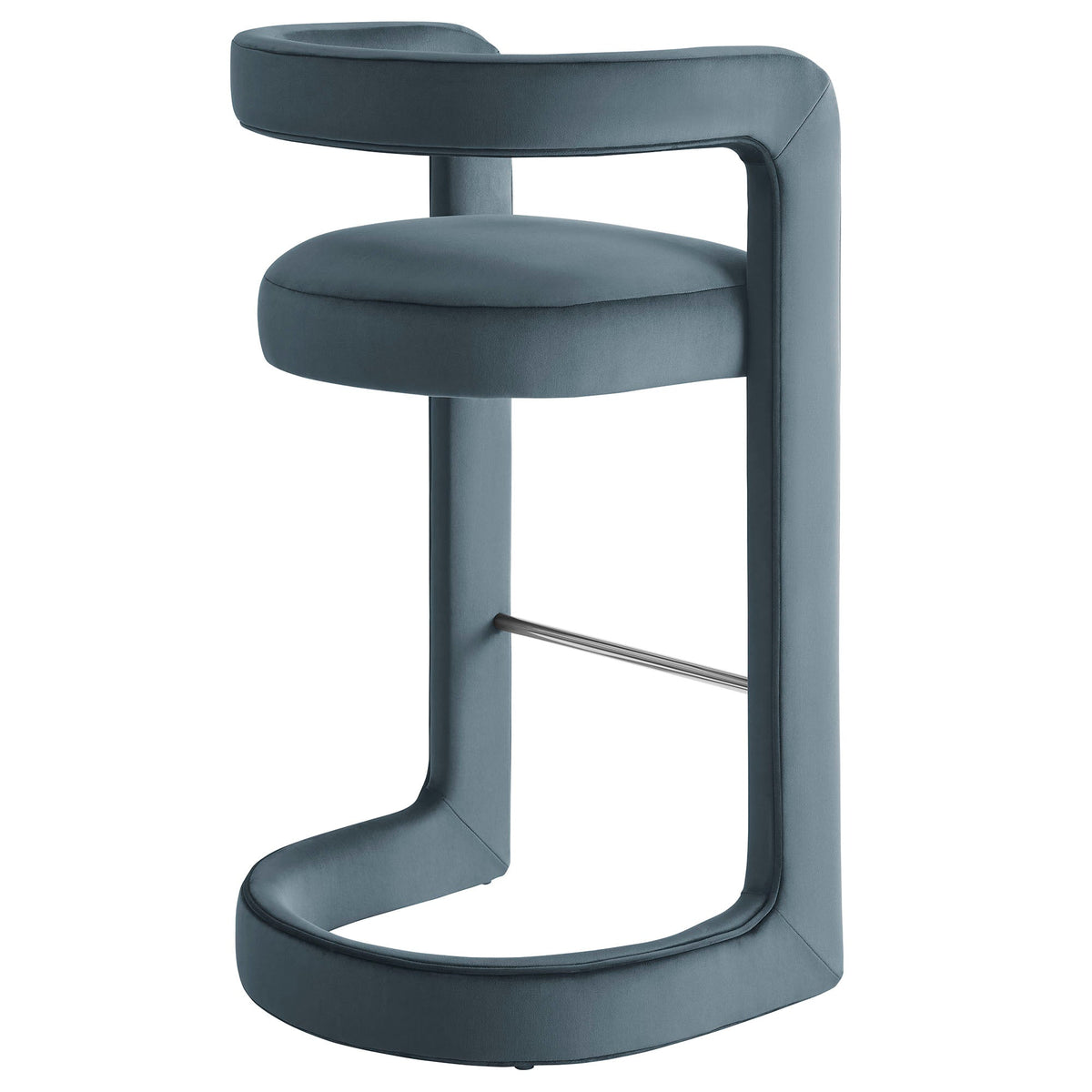 Winslow Performance Velvet Bar Stool Set of 2 by Modway, photo 16 of 42