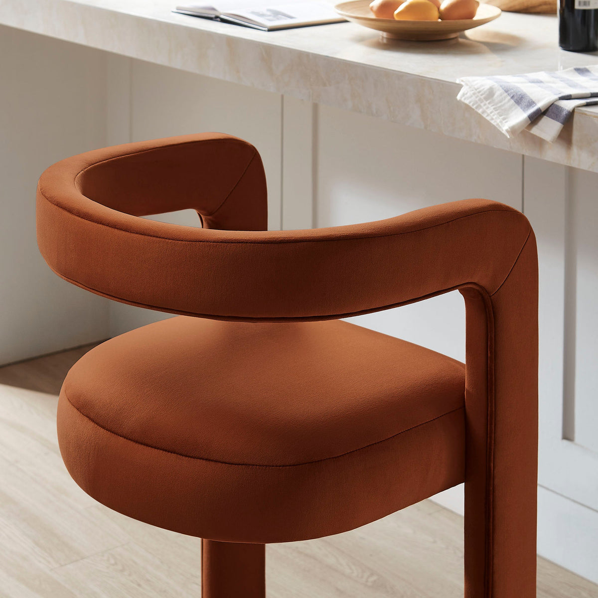 Winslow Performance Velvet Bar Stool Set of 2 by Modway, photo 40 of 42
