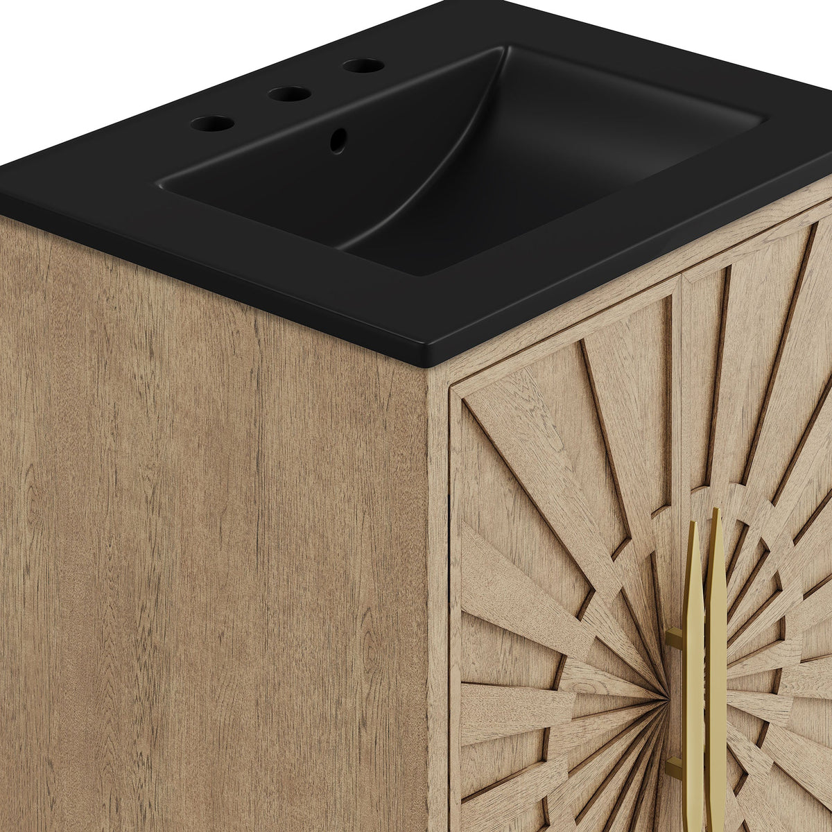 Awaken 24" Bathroom Vanity by Modway - Oak Black / Oak White, photo 9 of 22