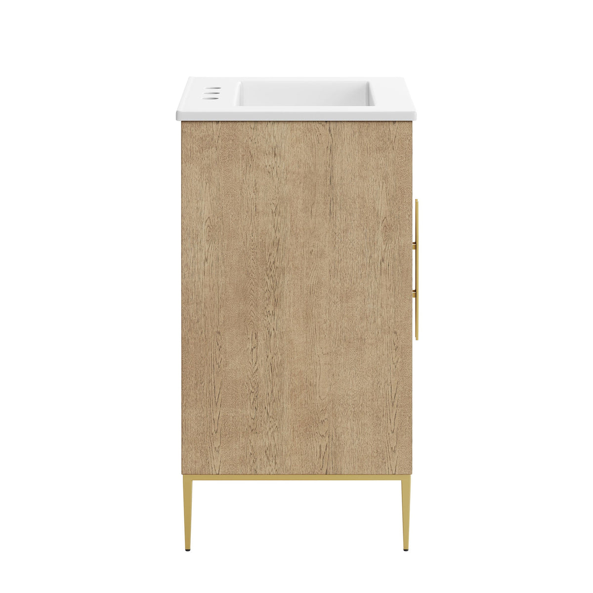 Awaken 24" Bathroom Vanity by Modway - Oak Black / Oak White, photo 15 of 22