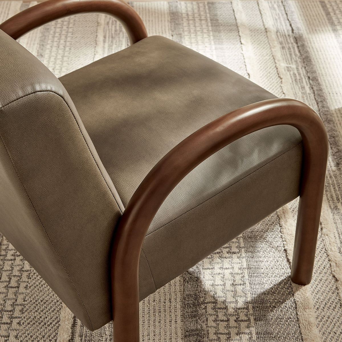 Lunet Faux Leather Upholstered Accent Chair by Modway, photo 18 of 27