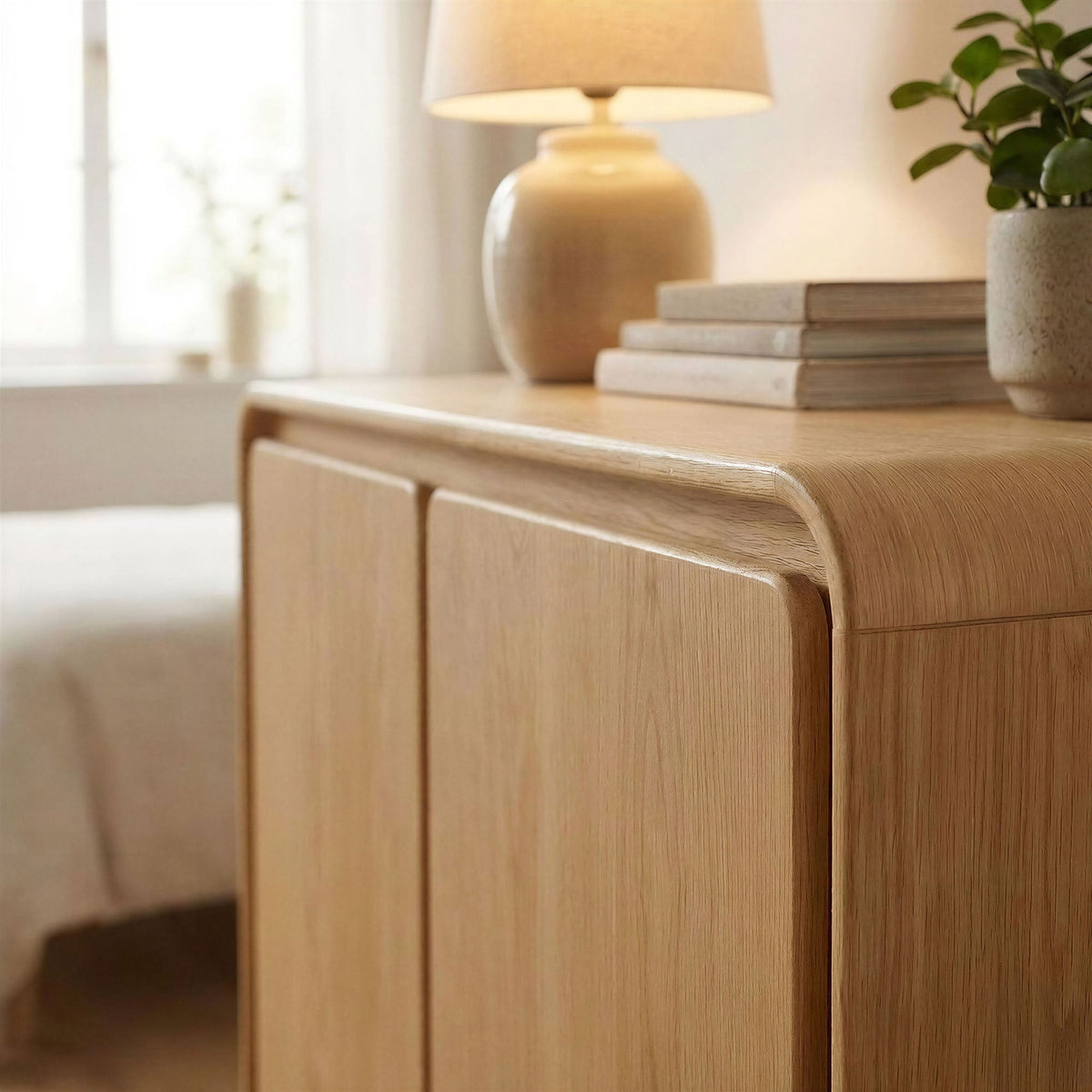 Lumo 2-Door Curved Wood Accent Cabinet by Modway, photo 10 of 33