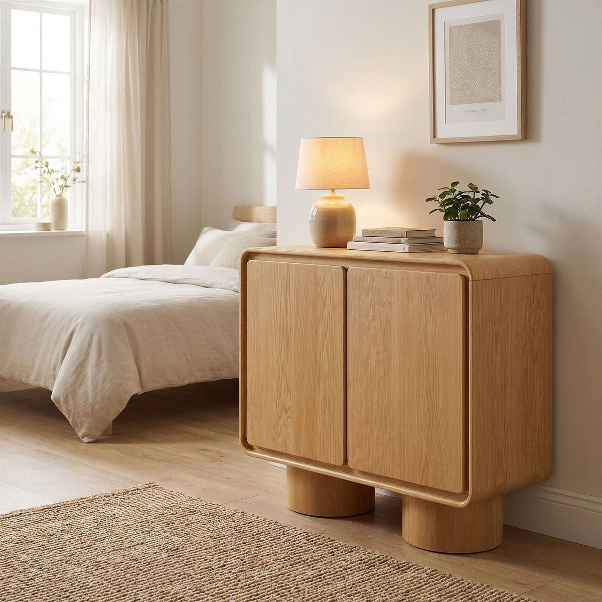 Lumo 2-Door Curved Wood Accent Cabinet by Modway, photo 11 of 33