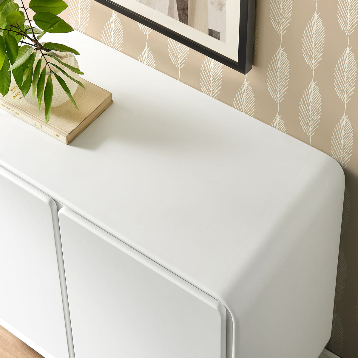 Lumo 2-Door Curved Wood Accent Cabinet by Modway, photo 20 of 33