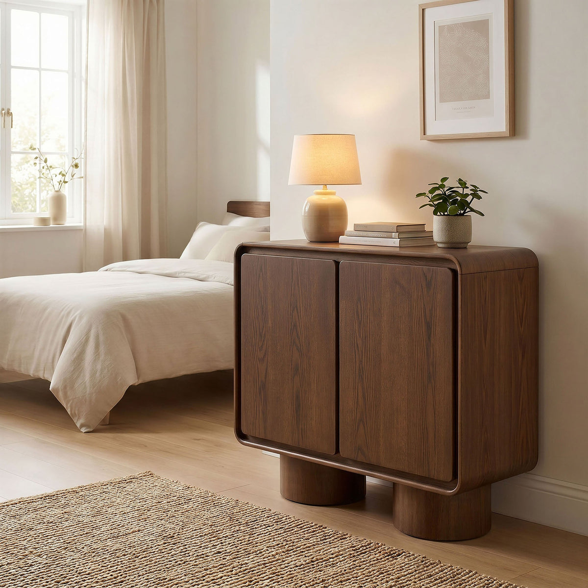 Lumo 2-Door Curved Wood Accent Cabinet by Modway, photo 33 of 33