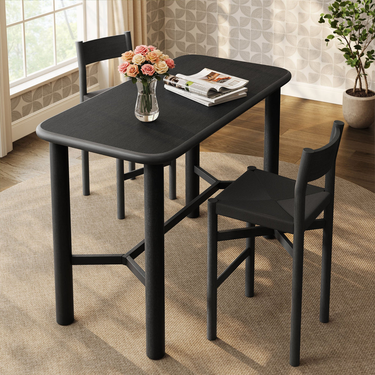 Alvia Rectangular 60" Oak Wood Bar Table by Modway, photo 9 of 20