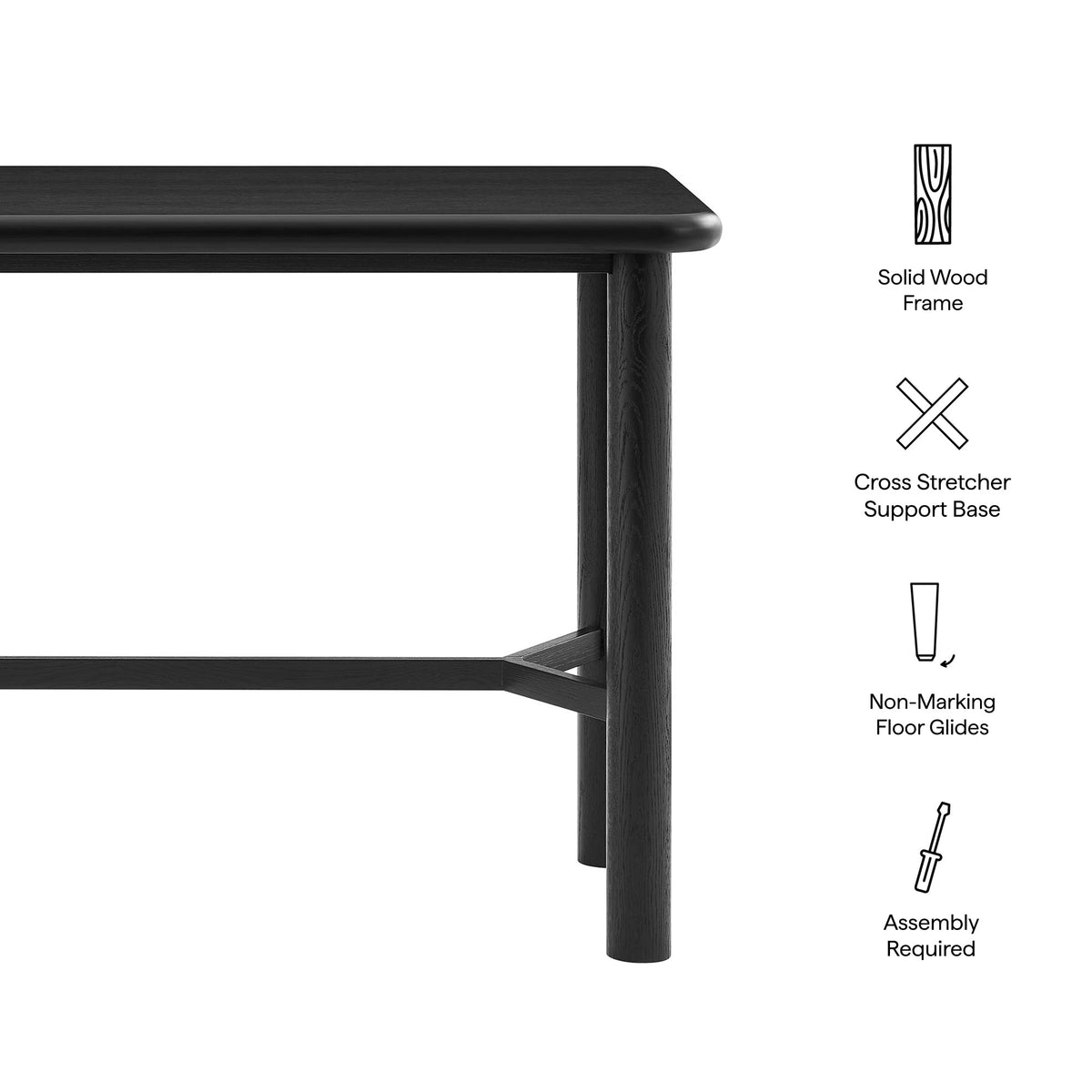 Alvia Rectangular 60" Oak Wood Bar Table by Modway, photo 2 of 20