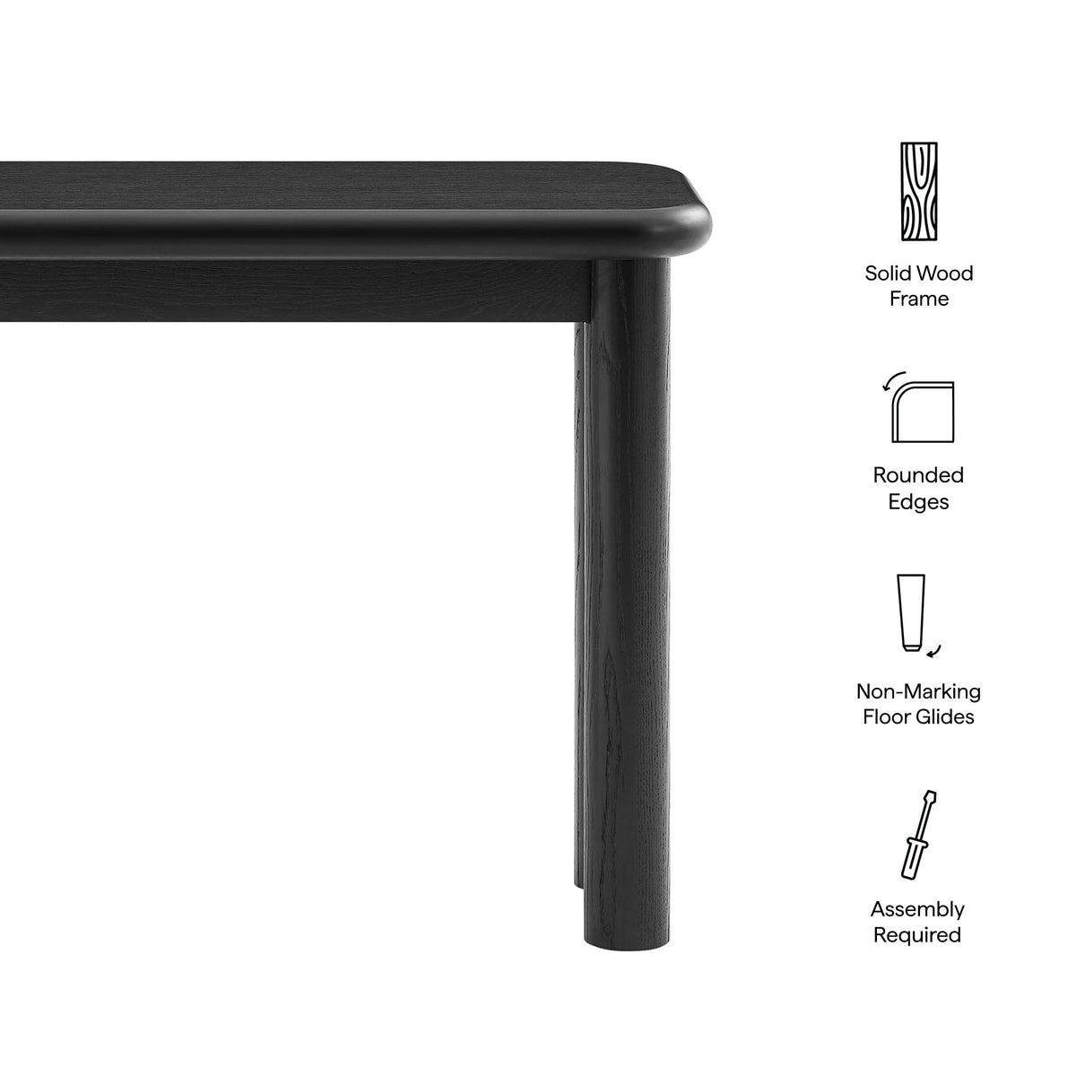 Alvia Oak Wood Console Table by Modway, photo 2 of 18