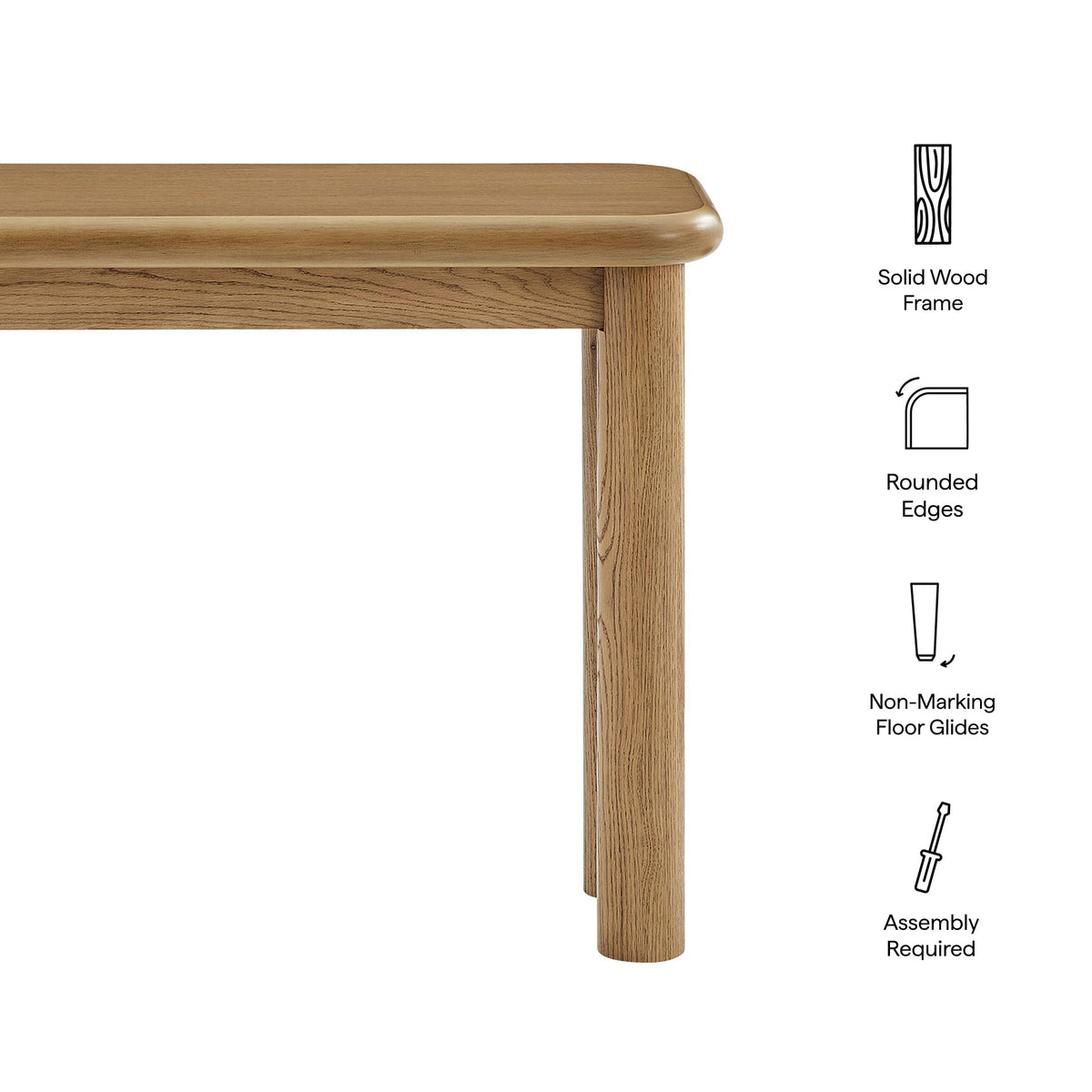 Alvia Oak Wood Console Table by Modway, photo 11 of 18