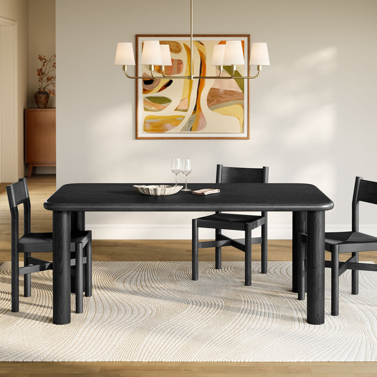 Alvia 72" Rectangular Oak Wood Dining Table by Modway, photo 8 of 18