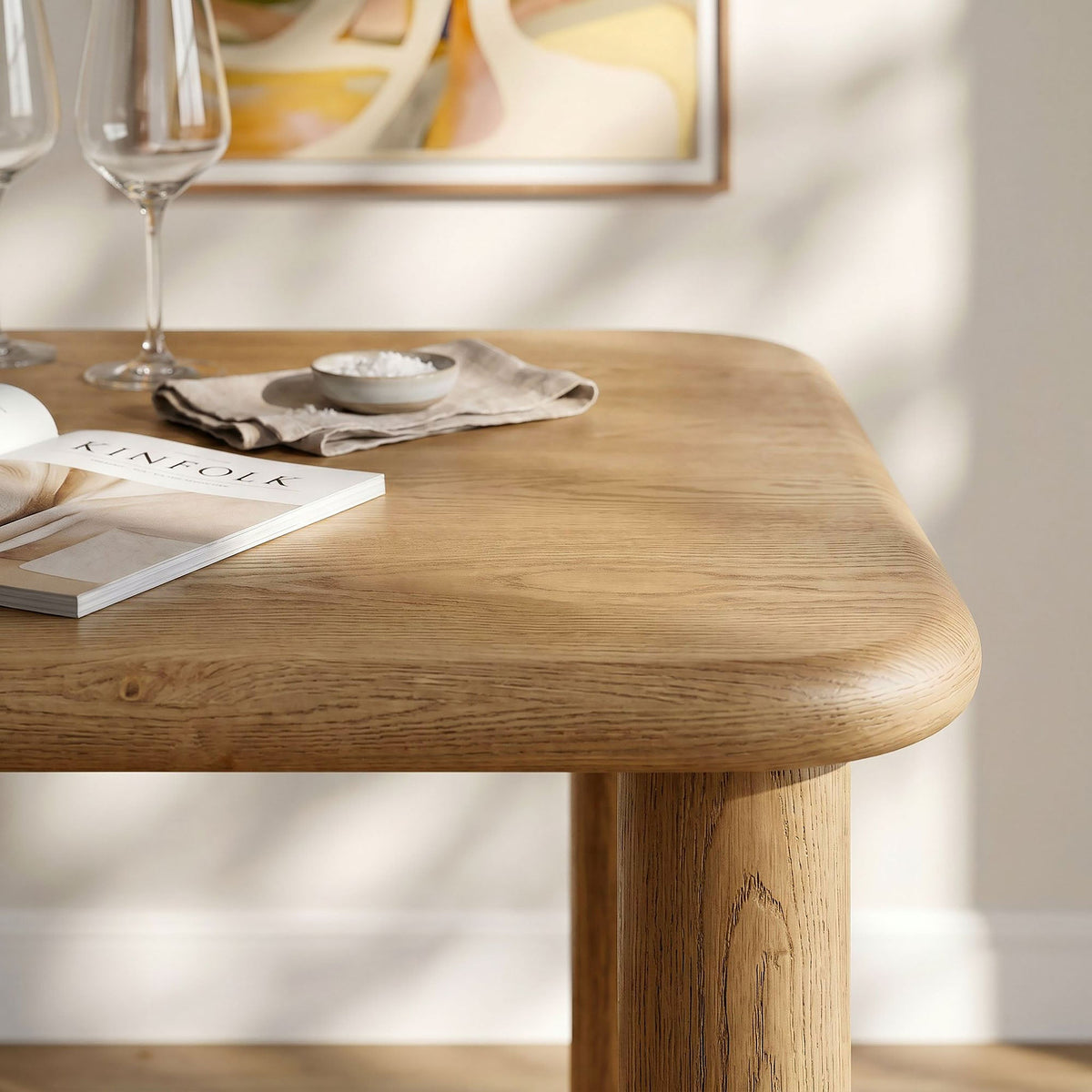 Alvia 72" Rectangular Oak Wood Dining Table by Modway, photo 18 of 18