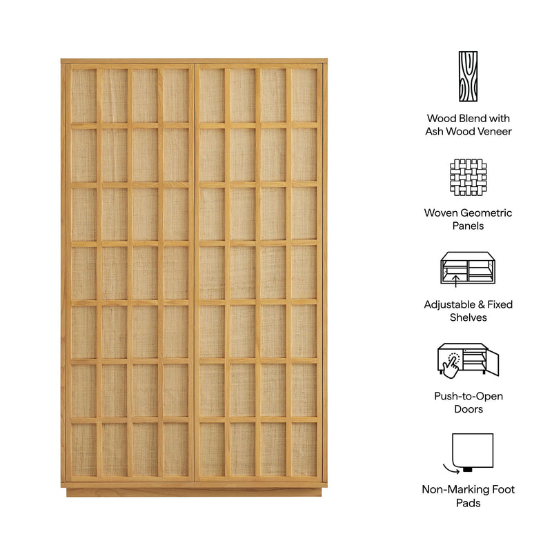 Aiko 64 Inch Tall Japandi Storage Cabinet by Modway, photo 2 of 9