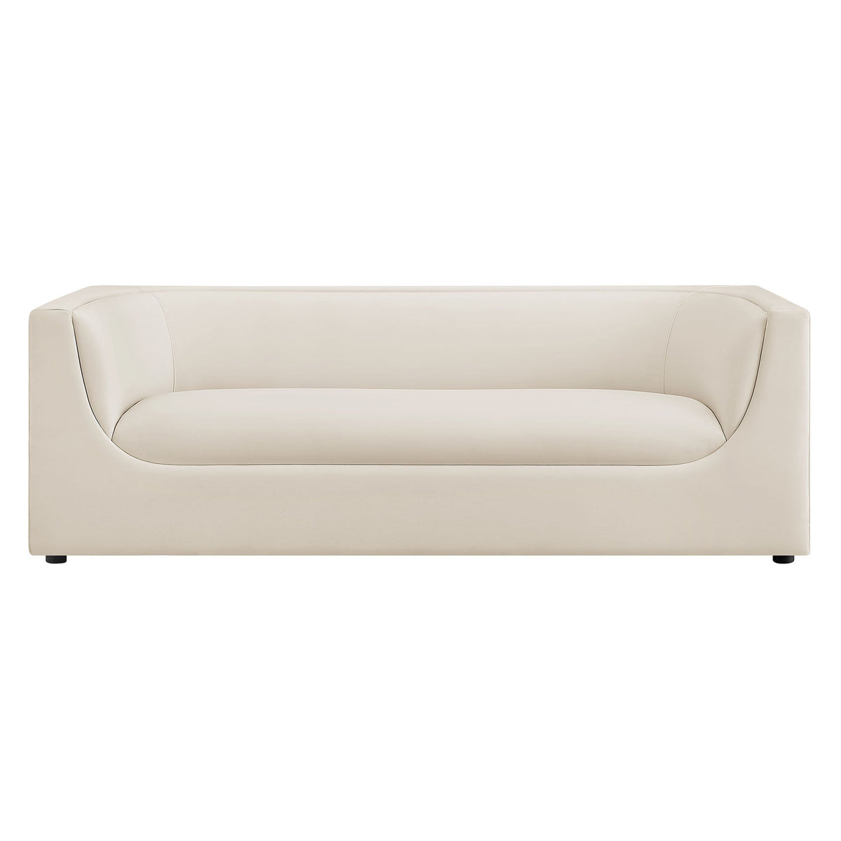 Hilda 86" Curved Back Performance Velvet Sofa by Modway, photo 6 of 40
