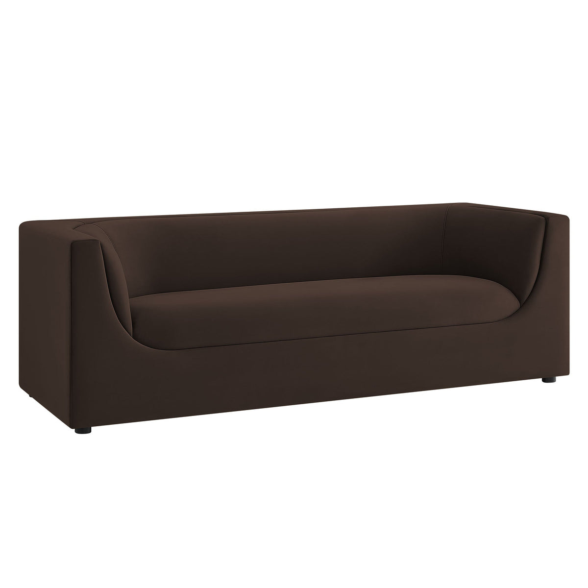Hilda 86" Curved Back Performance Velvet Sofa by Modway, photo 11 of 40