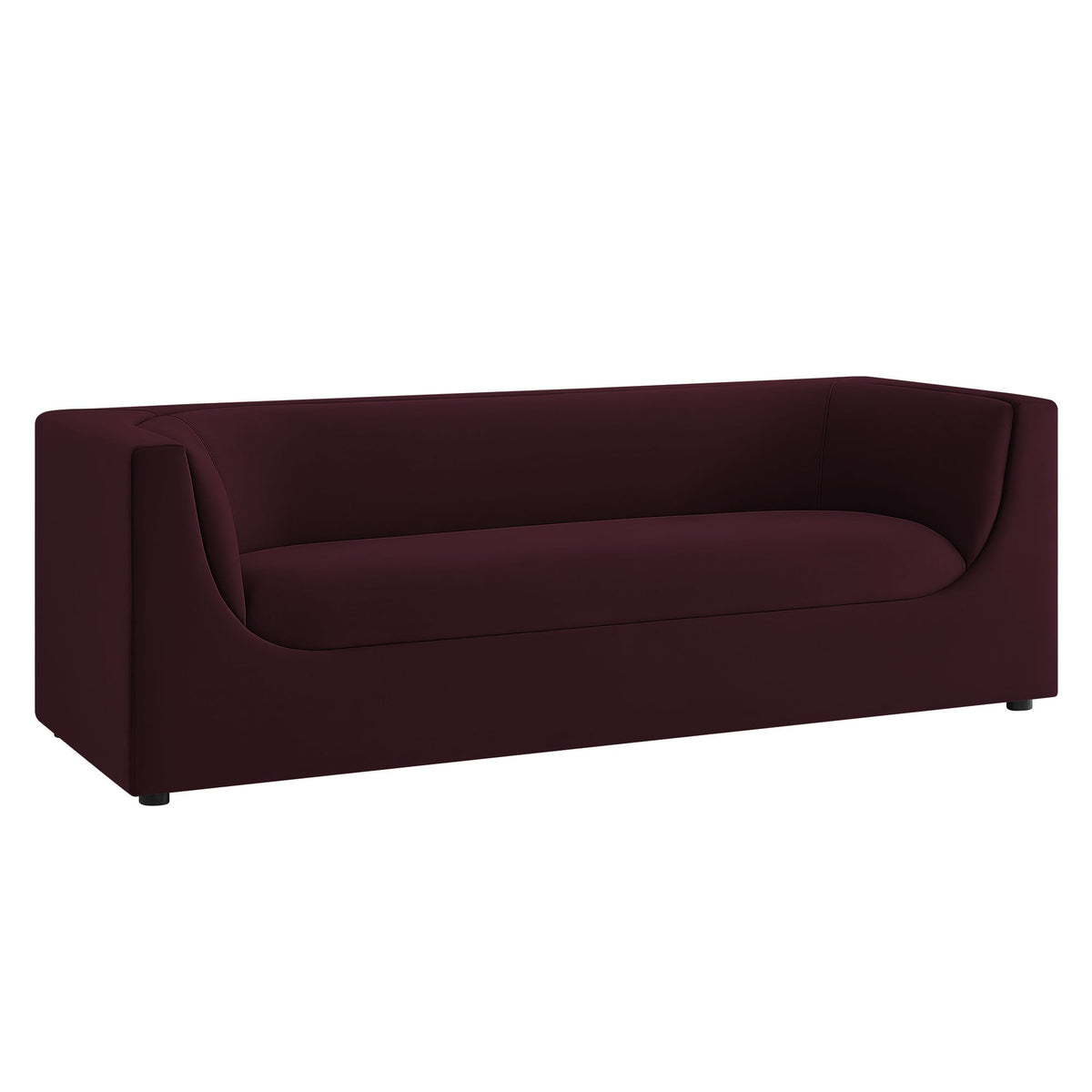 Hilda 86" Curved Back Performance Velvet Sofa by Modway, photo 21 of 40
