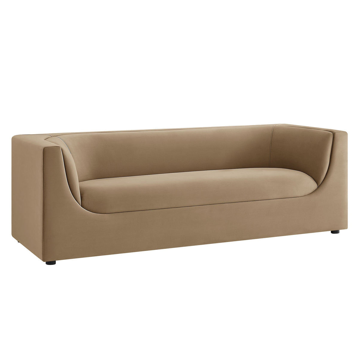 Hilda 86" Curved Back Performance Velvet Sofa by Modway, photo 31 of 40