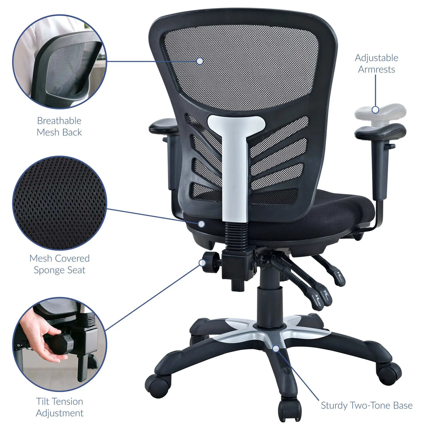 Articulate Mesh Office Chair by Modway by HouseOfZazla
