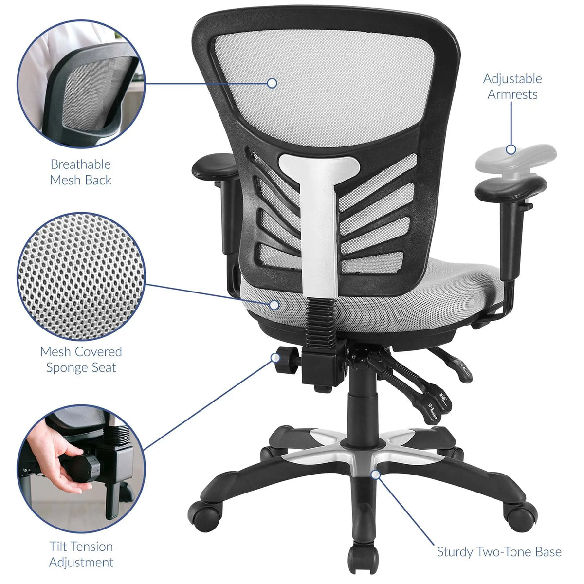 Articulate Mesh Office Chair by Modway by HouseOfZazla