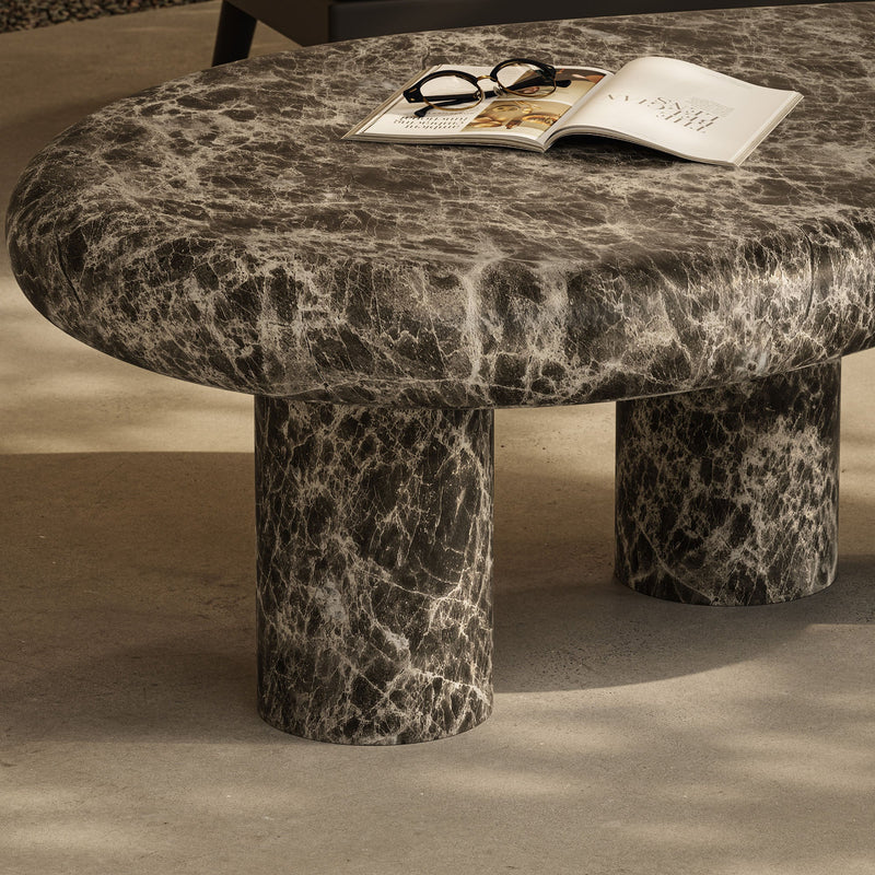 Elowen Outdoor Patio Faux Marble Coffee Table by Modway, photo 12 of 12